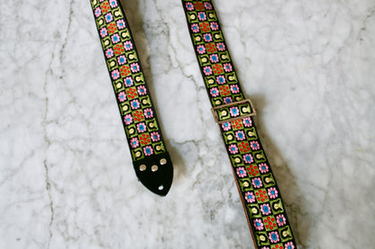 Green 'Stella' Guitar/Bass Hippie Strap