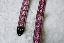Load image into Gallery viewer, Purple &#39;Fillmore&#39; Guitar/Bass Hippie Strap

