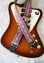 Load image into Gallery viewer, Purple &#39;Fillmore&#39; Guitar/Bass Hippie Strap
