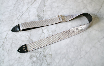 Silver 'Sequin' Guitar/Bass Hippie Strap