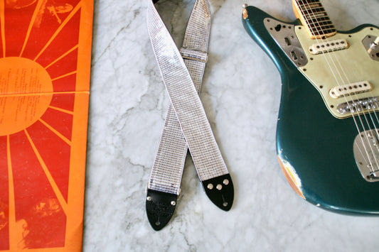 Silver 'Sequin' Guitar/Bass Hippie Strap