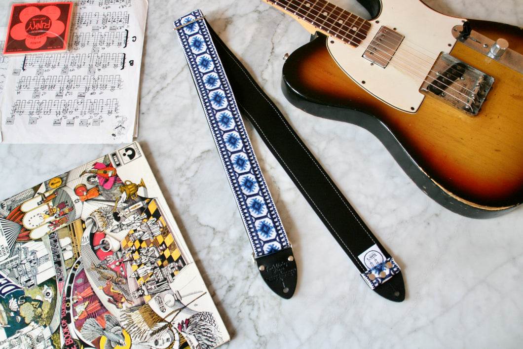 Cobalt 'Pillars' Guitar/Bass Hippie Strap