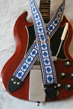 Load image into Gallery viewer, Cobalt &#39;Pillars&#39; Guitar/Bass Hippie Strap
