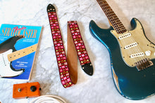 Load image into Gallery viewer, Wine Red &#39;Woodstock&#39; Guitar/Bass Hippie Strap
