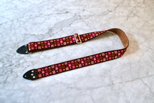 Load image into Gallery viewer, Wine Red &#39;Woodstock&#39; Guitar/Bass Hippie Strap

