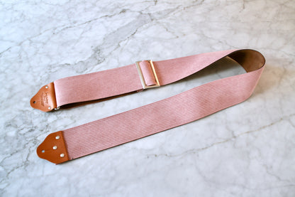 Custom wide 3" Pink 'Corduroy' Guitar/Bass Hippie Strap