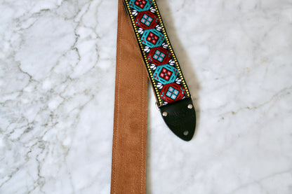 Mauve 'Honeycomb'  Guitar/Bass Hippie Strap