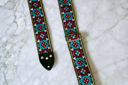 Mauve 'Honeycomb'  Guitar/Bass Hippie Strap