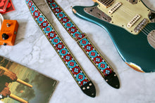 Load image into Gallery viewer, Mauve &#39;Honeycomb&#39;  Guitar/Bass Hippie Strap
