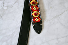 Load image into Gallery viewer, Orange &#39;Honeycomb&#39;  Guitar/Bass Hippie Strap
