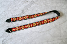 Load image into Gallery viewer, Orange &#39;Honeycomb&#39;  Guitar/Bass Hippie Strap
