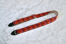 Load image into Gallery viewer, Burgundy &#39;Woodstock&#39; Guitar/Bass Hippie Strap
