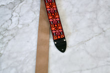 Load image into Gallery viewer, Burgundy &#39;Woodstock&#39; Guitar/Bass Hippie Strap
