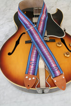 Load image into Gallery viewer, Blue &#39;California&#39; Guitar/Bass Hippie Strap
