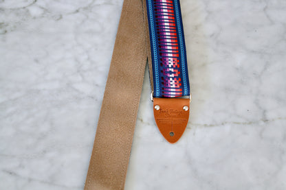 Blue 'California' Guitar/Bass Hippie Strap