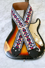Load image into Gallery viewer, Custom wide 3&quot; &#39;Santa Fe&#39; Guitar/Bass Hippie Strap
