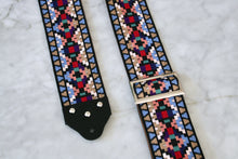 Load image into Gallery viewer, Custom wide 3&quot; &#39;Santa Fe&#39; Guitar/Bass Hippie Strap

