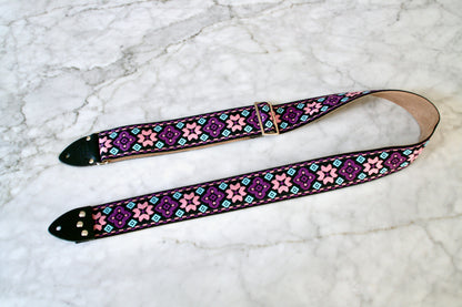 Purple 'Altamont' Guitar/Bass Hippie Strap