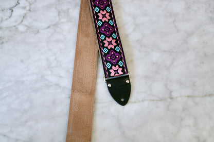 Purple 'Altamont' Guitar/Bass Hippie Strap