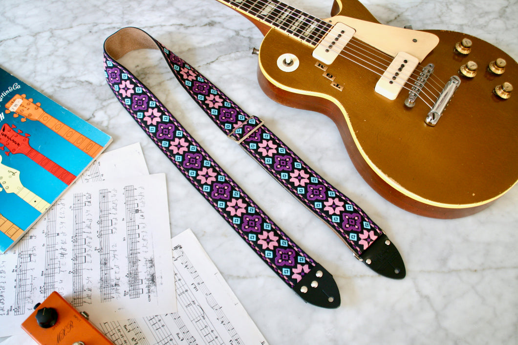 Purple 'Altamont' Guitar/Bass Hippie Strap