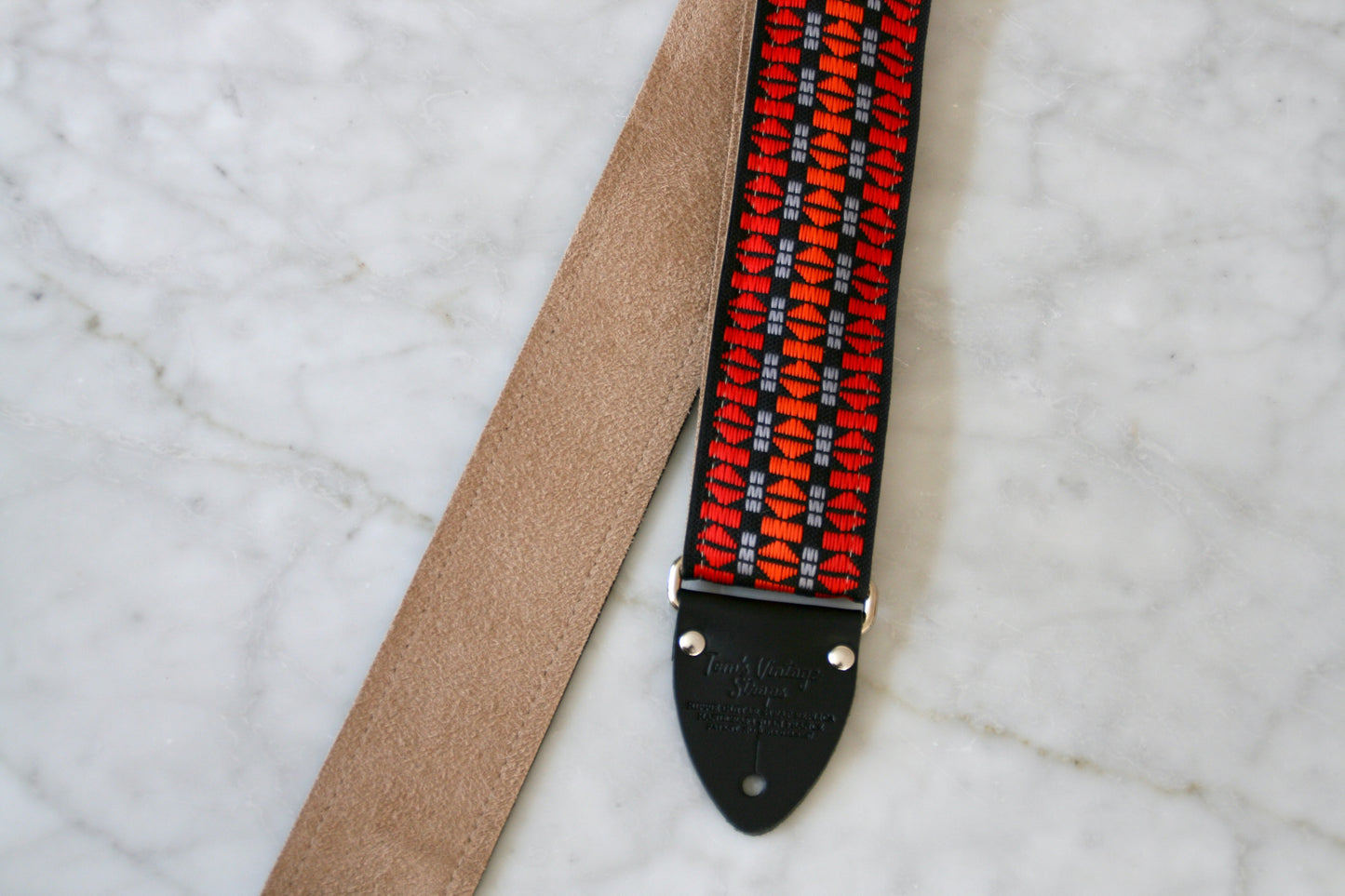 Red 'Nayra' Guitar/Bass Hippie Strap