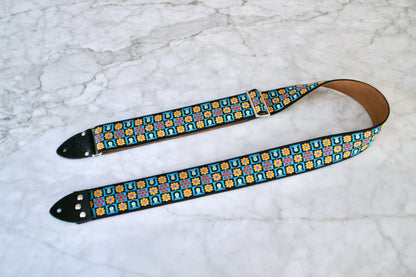Turquoise 'Stella' Guitar/Bass Hippie Strap