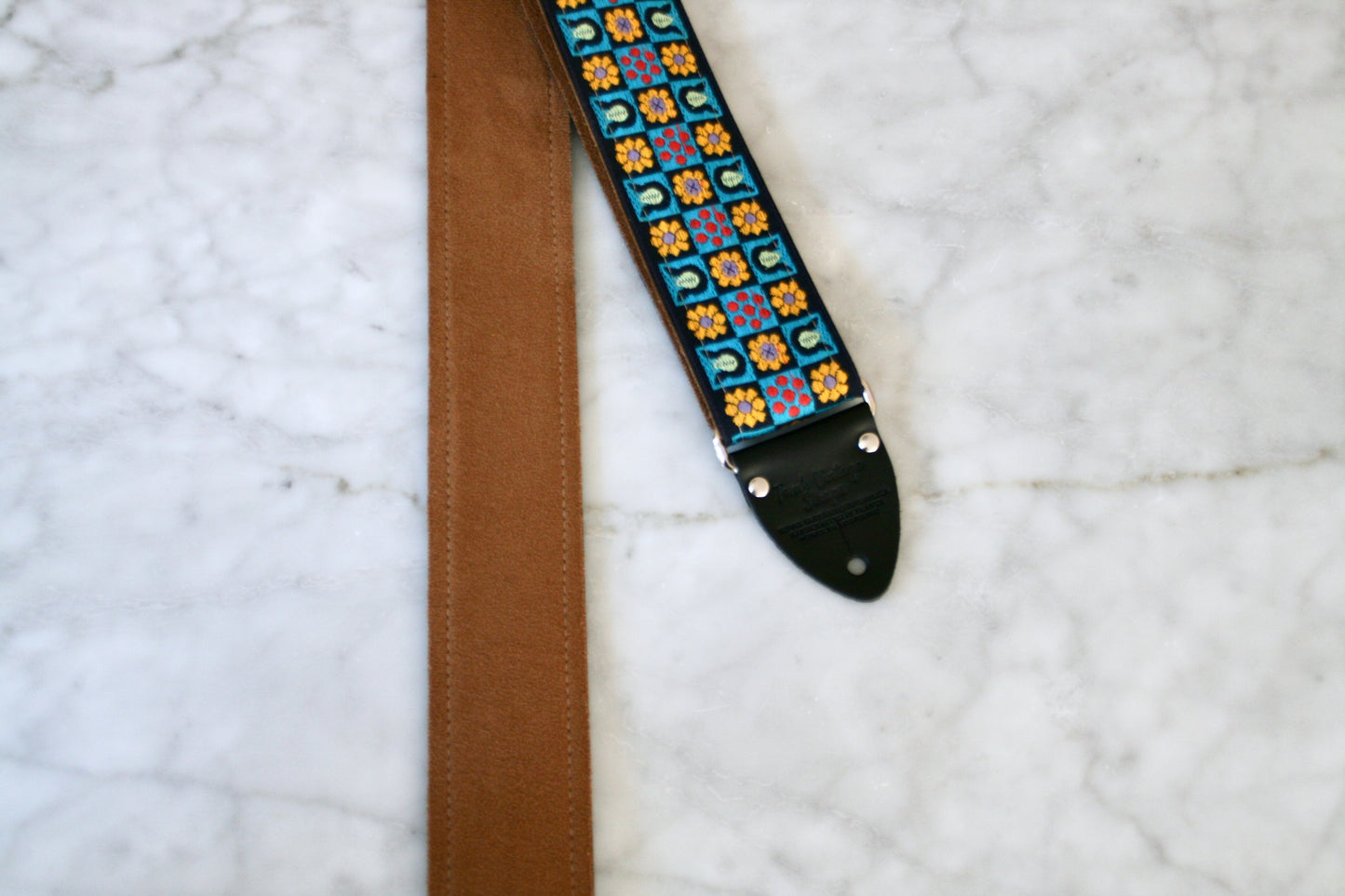 Turquoise 'Stella' Guitar/Bass Hippie Strap