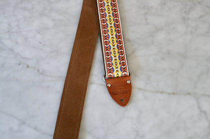 White 'Boho' Guitar/Bass Hippie Strap