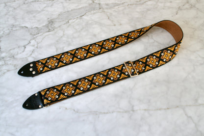 'Quatrefoil' Guitar/Bass Hippie Strap