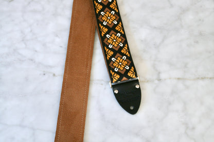 'Quatrefoil' Guitar/Bass Hippie Strap