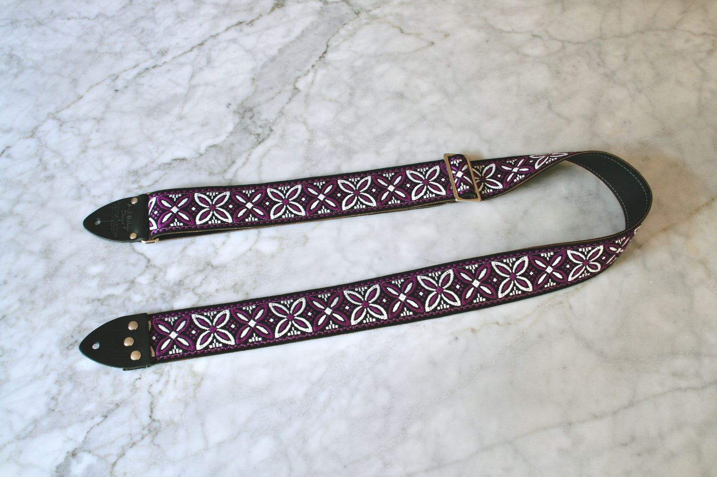 Purple 'Beck' Guitar/Bass Hippie Strap