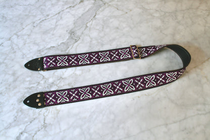 Purple 'Beck' Guitar/Bass Hippie Strap