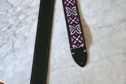 Purple 'Beck' Guitar/Bass Hippie Strap