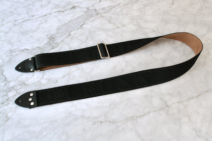 Black 'Greenwich' Guitar/Bass Hippie Strap