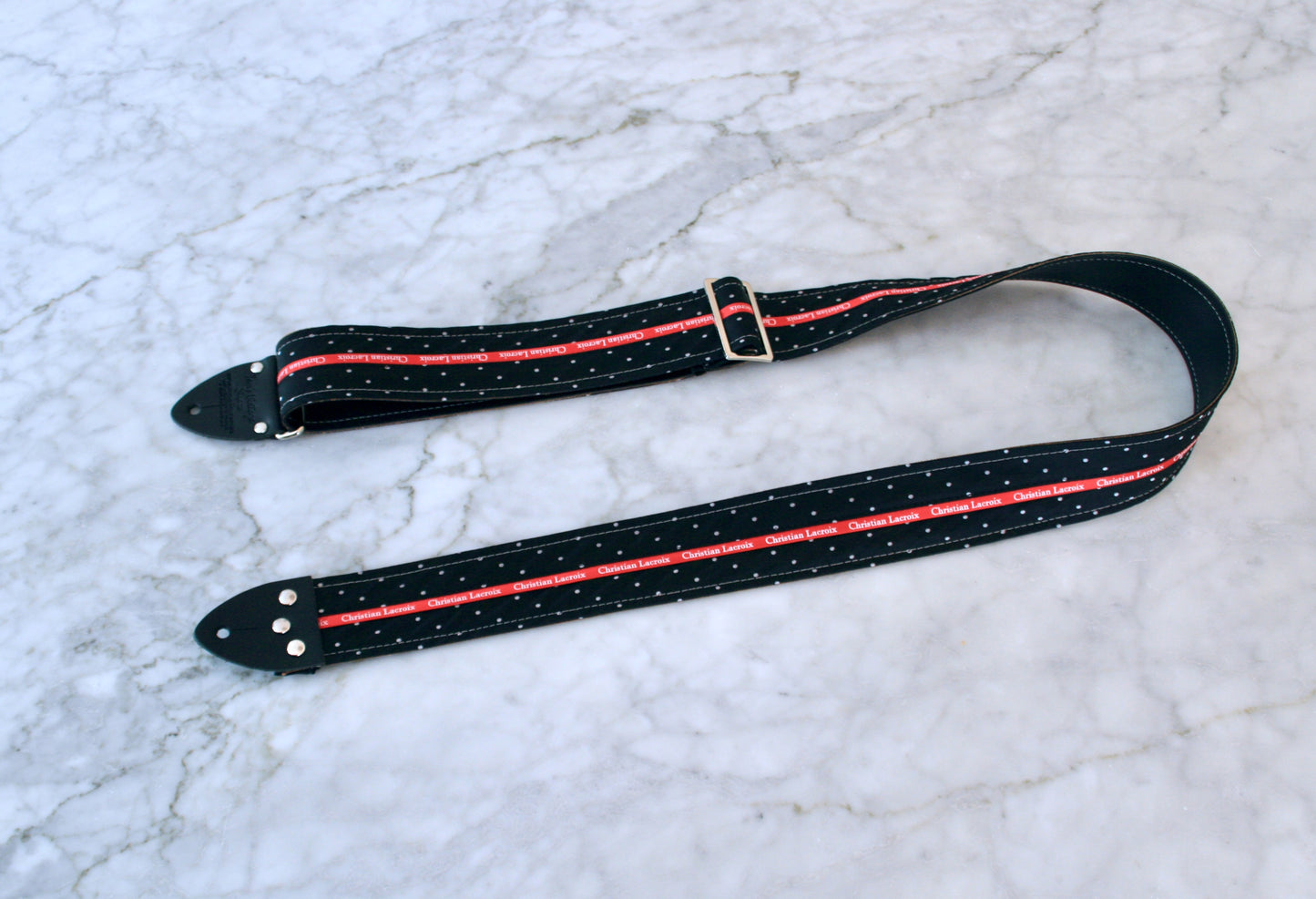 Black 'Lacroix' Guitar/Bass Hippie Strap