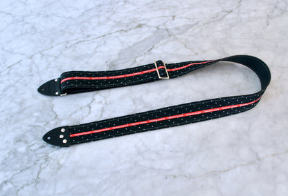 Black 'Lacroix' Guitar/Bass Hippie Strap