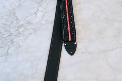 Black 'Lacroix' Guitar/Bass Hippie Strap