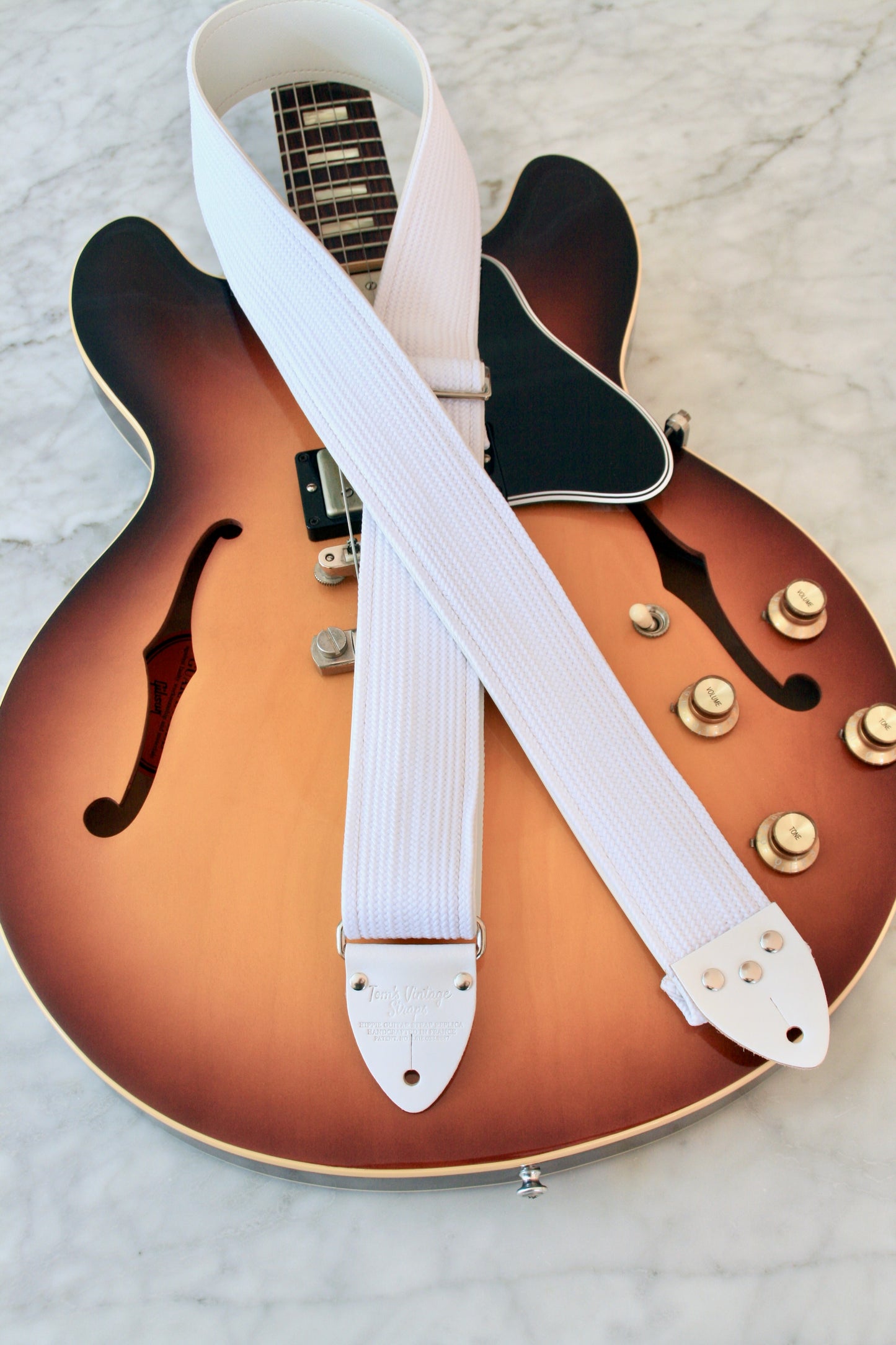 White 'Dragon' Jimmy Page Guitar/Bass Hippie Strap