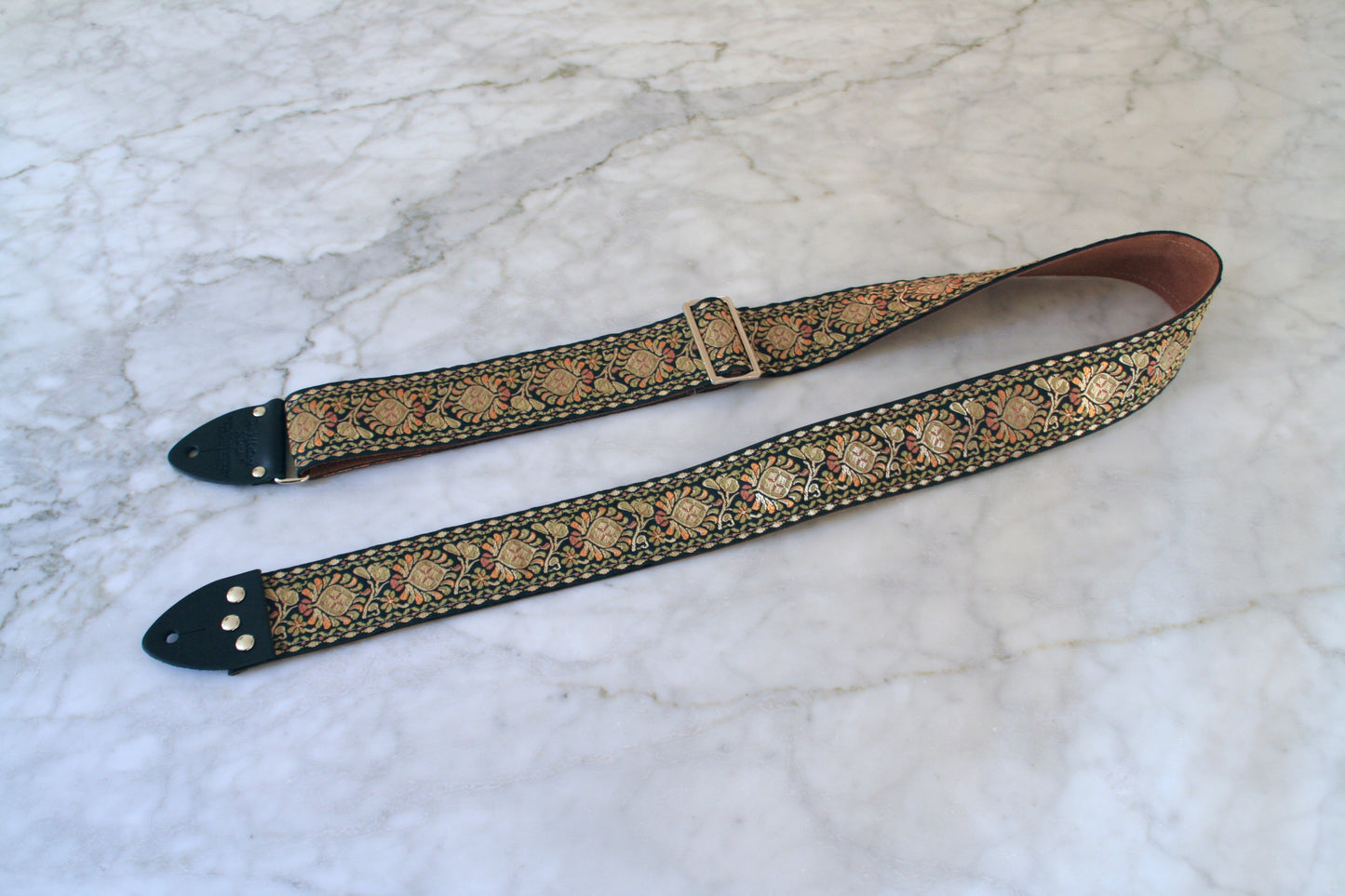 Bronze 'Peacock' Guitar/Bass Hippie Strap
