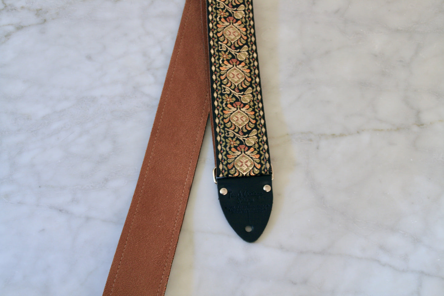 Bronze 'Peacock' Guitar/Bass Hippie Strap