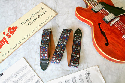 Mulberry 'Woodstock' Guitar Bass Hippie Strap