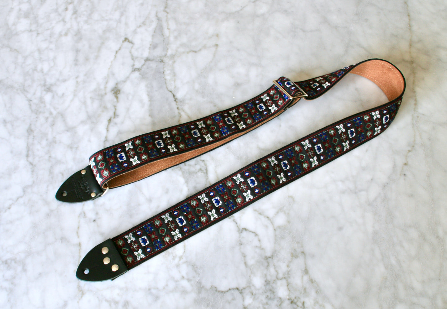 Mulberry 'Woodstock' Guitar Bass Hippie Strap