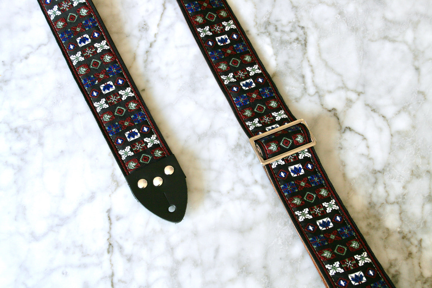 Mulberry 'Woodstock' Guitar Bass Hippie Strap
