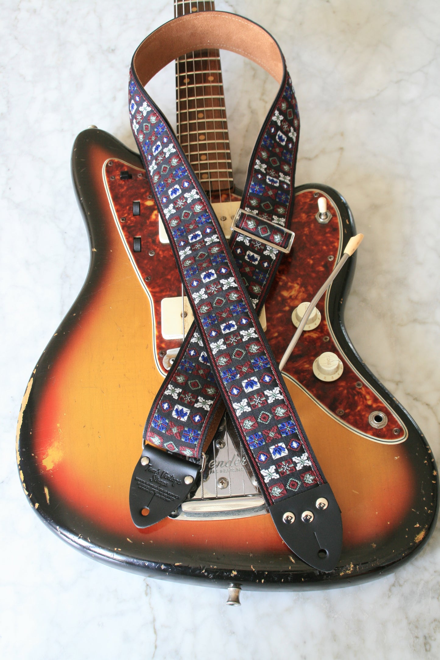 Mulberry 'Woodstock' Guitar Bass Hippie Strap