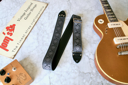 Onyx 'Peacock' Guitar/Bass Hippie Strap