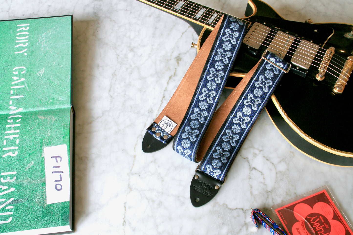 Indigo 'Greenwich' Guitar/Bass Hippie Strap