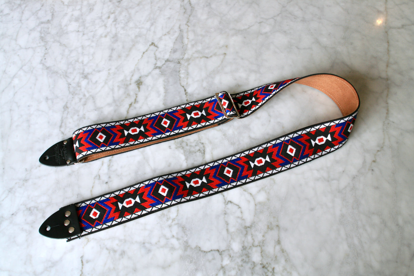 Red 'Apache' Guitar/Bass Hippie Strap