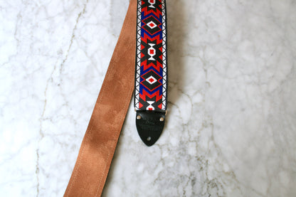 Red 'Apache' Guitar/Bass Hippie Strap