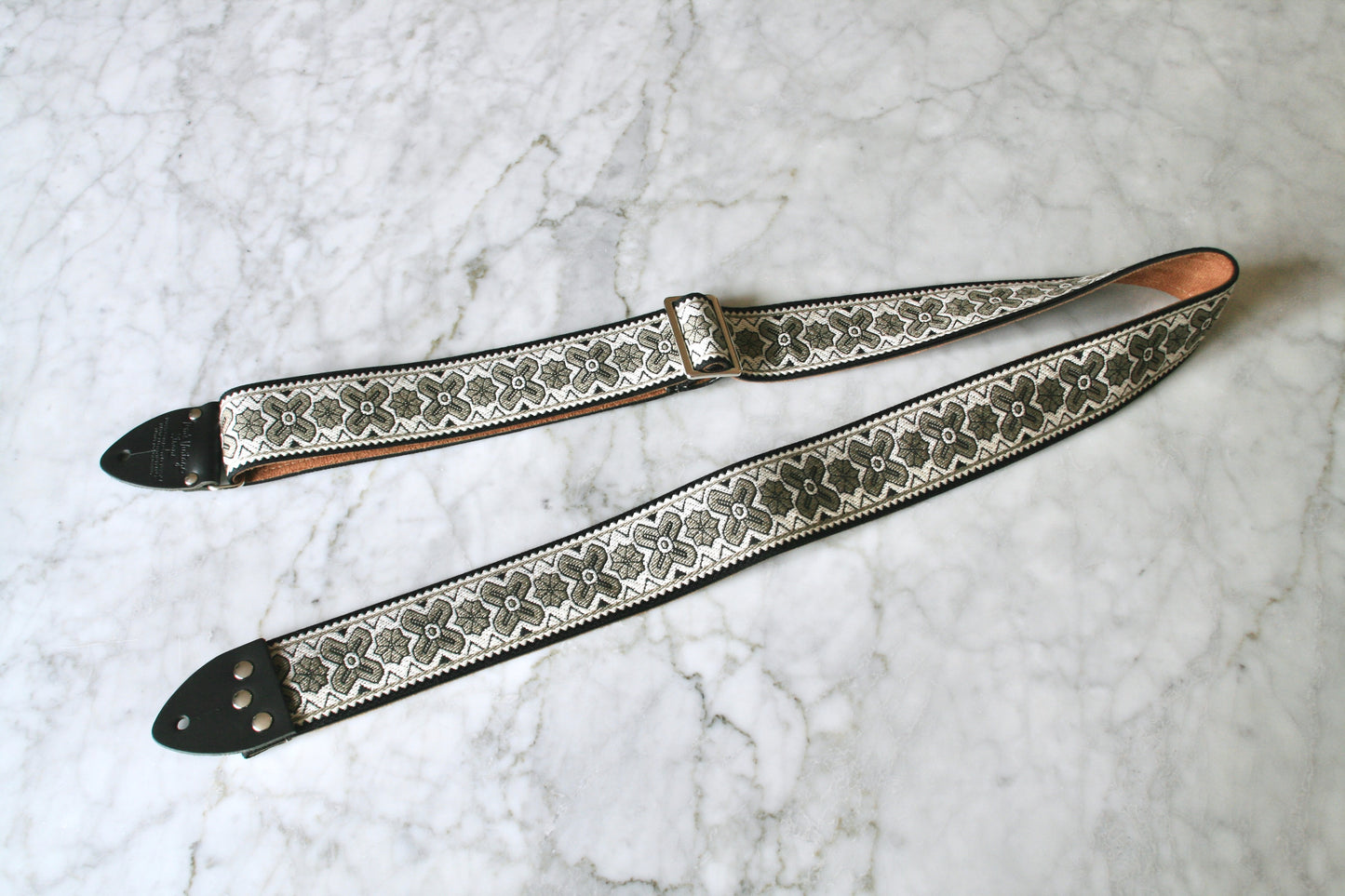 Grey 'Greenwich' Guitar/Bass Hippie Strap