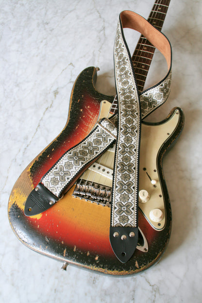 Grey 'Greenwich' Guitar/Bass Hippie Strap
